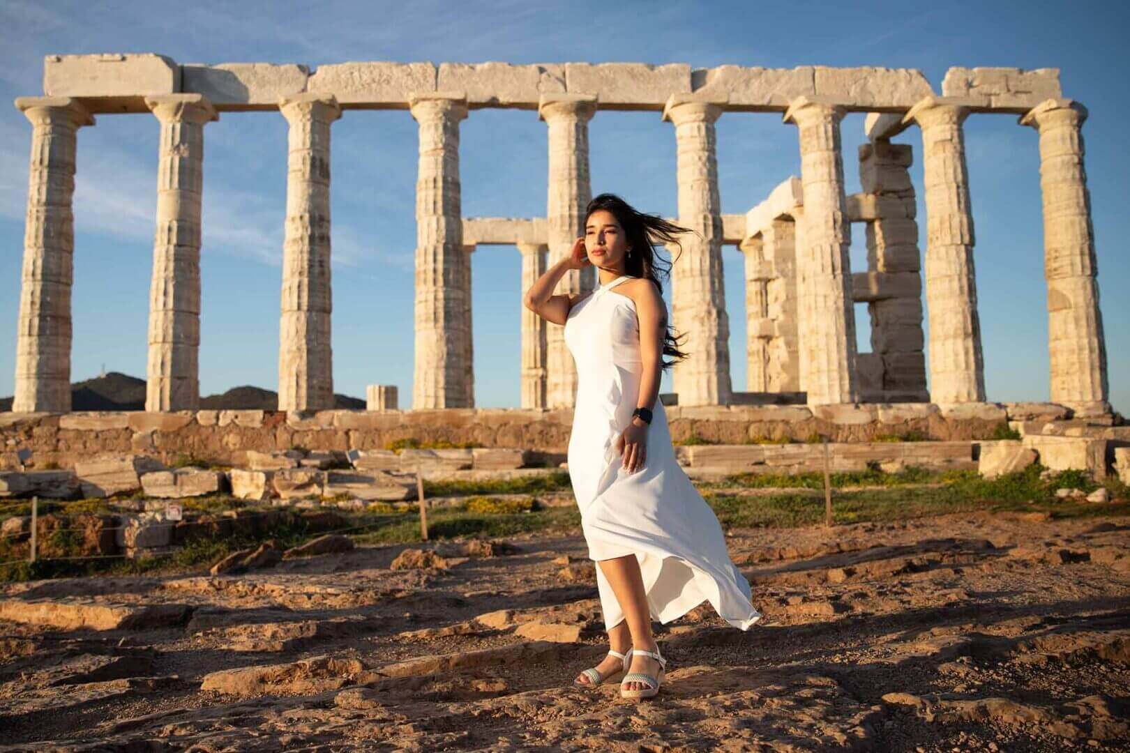 Poseidon Temple at Sunset