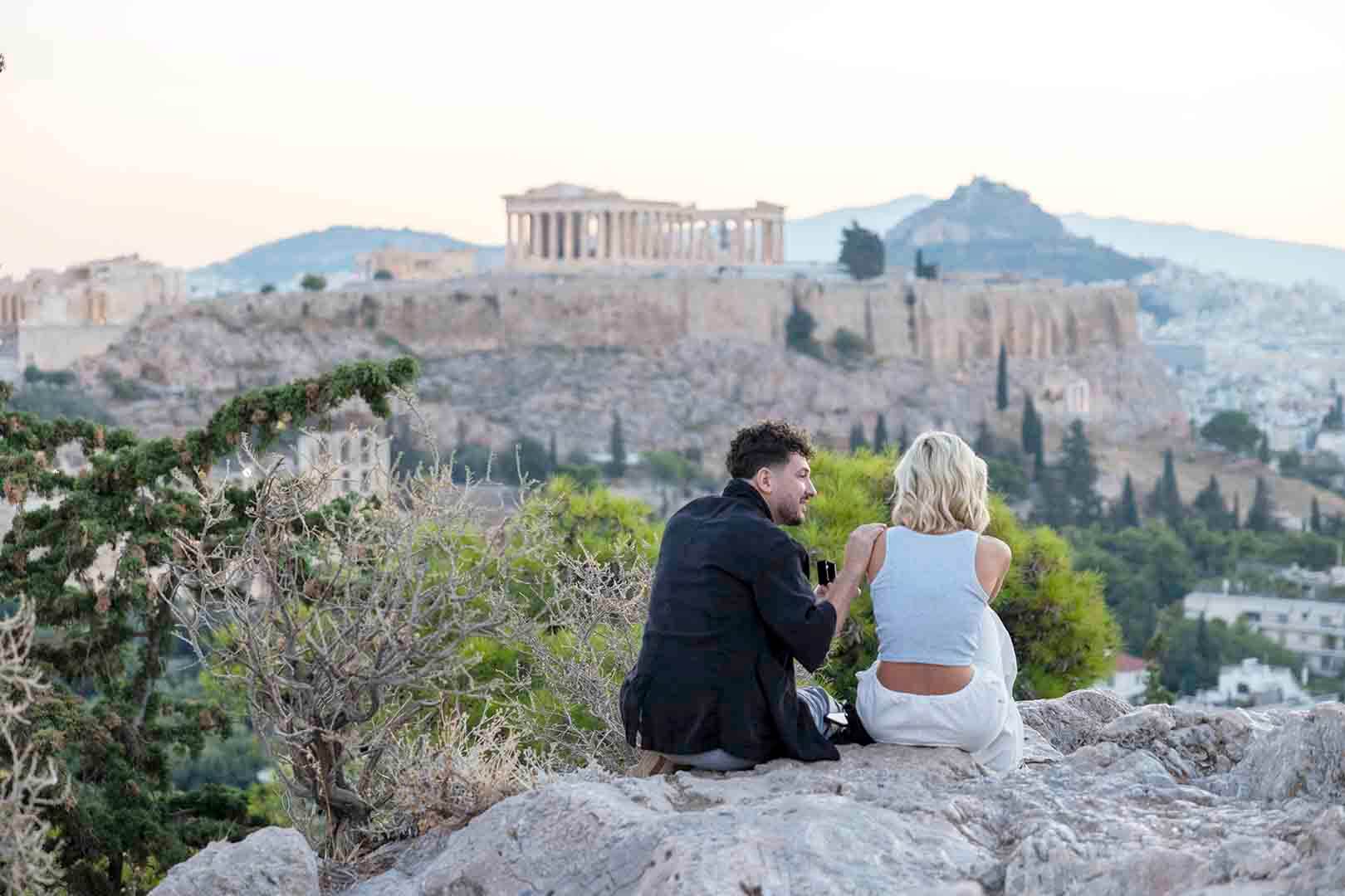 secret proposal at sunrise