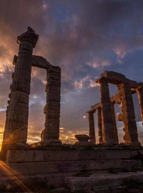 Sunset at Poseidon Temple